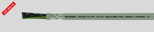 PVC control line F-CY-JZ 3 x 6.0 mm², AWG 10, shielded, gray