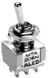Toggle switch, metal, 2 pole, latching, On-On, 6 A/125 VAC, 4 A/28 VDC, gold-plated, 7-1437558-2