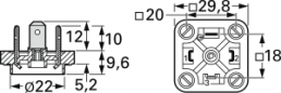 Valve panel plug, DIN shape A, 3 pole + PE, 400 V, 0.08-1.5 mm², 932890100