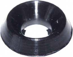 Countersunk head rosette, M6, H 4.5 mm, outer Ø 22 mm, polyamide, 03.08.360