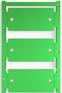 Polyamide Device marker, (L x W) 60 x 30 mm, green, 30 pcs