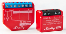 Monitoring relays, 1 output, 1 Form A (N/O), 8 A, 240 V (AC), SHELLY_PLUS_1PM_MINI_G3