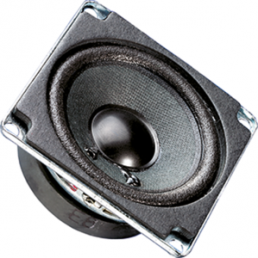Broadband speaker, 4 Ω, 84 dB, 150 Hz to 20 kHz, black