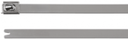 Cable tie, stainless steel, (L x W) 685 x 4.6 mm, bundle-Ø 12 to 203 mm, metal, -80 to 538 °C