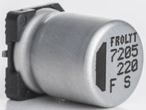 Electrolytic capacitor, 470 µF, 10 V (DC), ±20 %, SMD, pitch 4.5 mm, Ø 8.9 mm