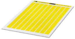 Polyester Label, (L x W) 18 x 8 mm, yellow, DIN-A4 sheet with 288 pcs