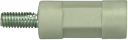 Round / hexagonal spacer bolt, External/Internal Thread, M4/M4, 40 mm, polystyrene