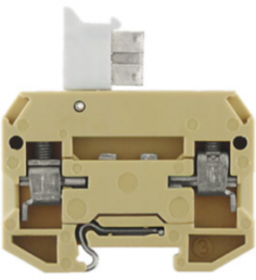 Isolating and measuring isolating terminal block, screw connection, 0.5-4.0 mm², 10 A, 6 kV, beige, 0412760000
