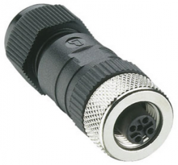 Socket, M12, 3 pole, screw connection, straight, 11213