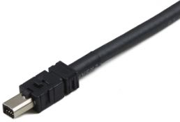 Connection line, 5 m, plug straight to open end, 0.129 mm², AWG 26, 2-2205129-5