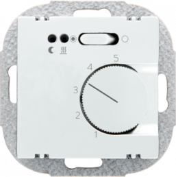 Room temperature controller, 230 V, 10 to 50 °C, white, for underfloor heating, 5TC9774-5WH00
