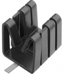 Clip-on heatsink, 24.77 x 14.5 x 13.51 mm, 26 K/W, black anodized