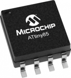 AVR microcontroller, 8 bit, 20 MHz, SOIC-8, ATTINY85-20SU