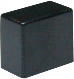 Actuating button, (L x W x H) 7.09 x 12.4 x 10.49 mm, black, for pushbutton switch, 119-0050-100