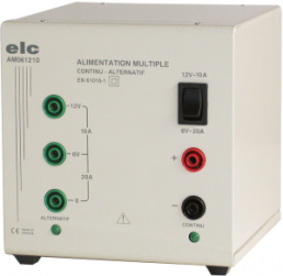 Laboratory power supply, 12 VDC, outputs: 1 (20 A), 120 W, 207-253 VAC, AM061210