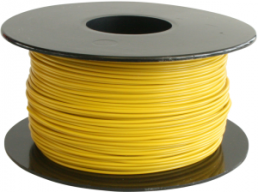 PVC-switching wire, Yv, 0.2 mm², yellow, outer Ø 1.1 mm