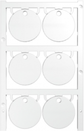Polyamide Device marker, (L x W) 30 x 30 mm, white, 60 pcs