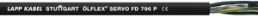 PUR servo line ÖLFLEX SERVO FD 796 4 G 1.5 mm², AWG 16, unshielded, black
