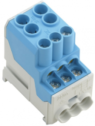 Potential distribution terminal, screw connection, 10-25 mm², 1 pole, 100 A, blue, 1561920000