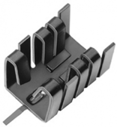 Clip-on heatsink, 25.4 x 14.5 x 13.51 mm, 21 K/W, black anodized