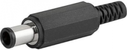 DC connector, 4.3 x 6.5 mm, solder termination, black