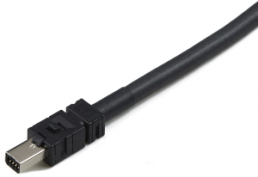 Connection line, 10 m, plug straight to open end, 0.129 mm², AWG 26, 2-2205130-6
