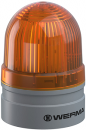 LED surface mounted luminaire TwinFLASH, Ø 62 mm, yellow, 115-230 VAC, IP66